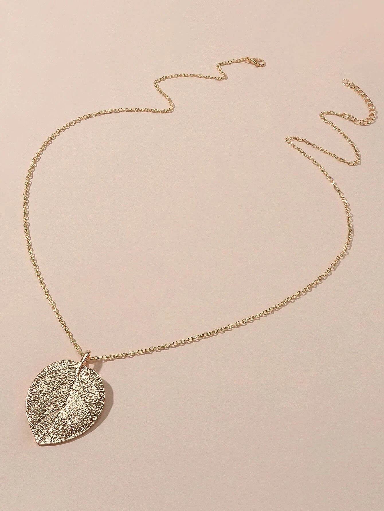AU Post Boho Gold Chain Leaf Charm Long Necklace Bohemia Accessories Bib Jewelry
