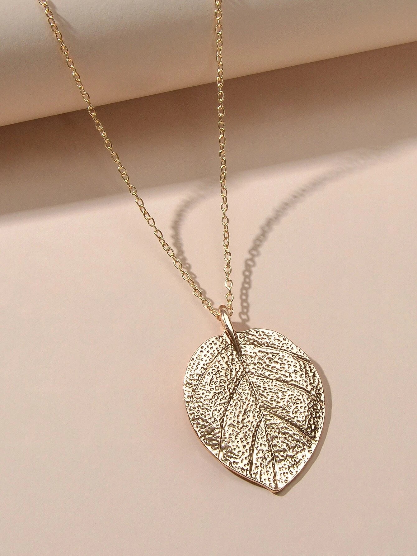 AU Post Boho Gold Chain Leaf Charm Long Necklace Bohemia Accessories Bib Jewelry