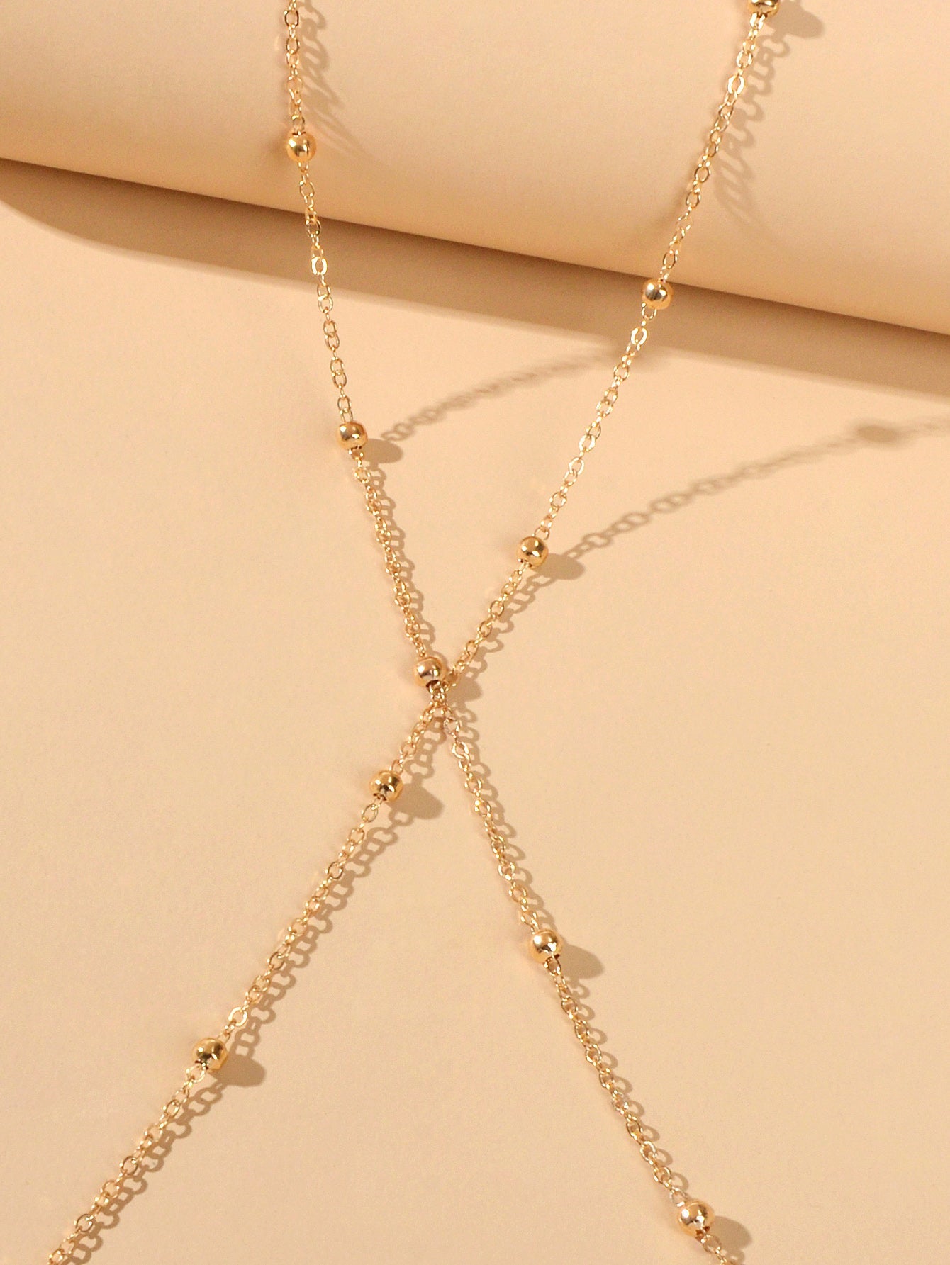 Simple Gold Waist Link Body Chain Belly Necklce Sexy Bikini Jewelry Layer Choker