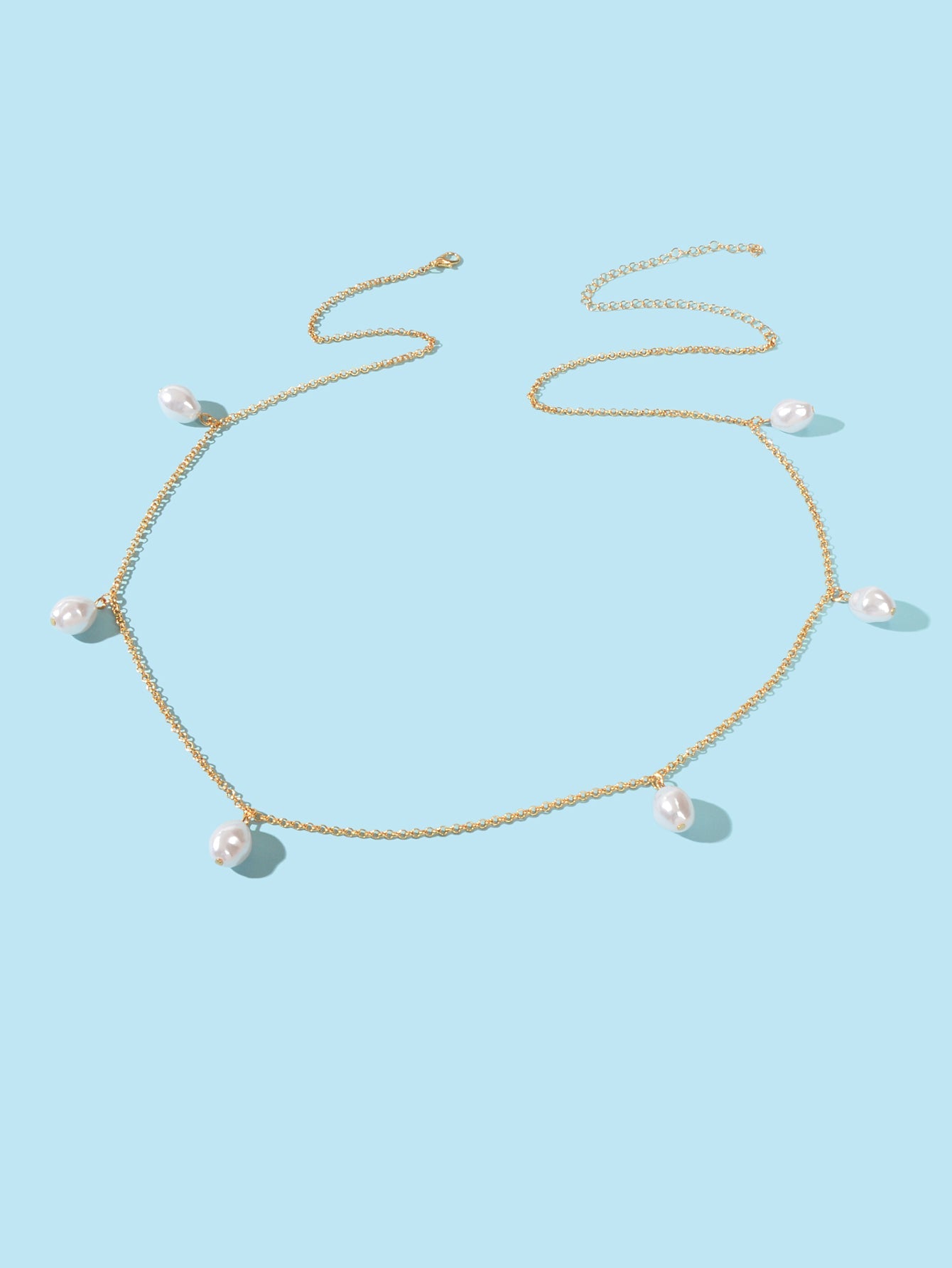 Sexy Baroque Pearl Charm Waist Chain Belly Chains Beach Waist Jewelry Accessory