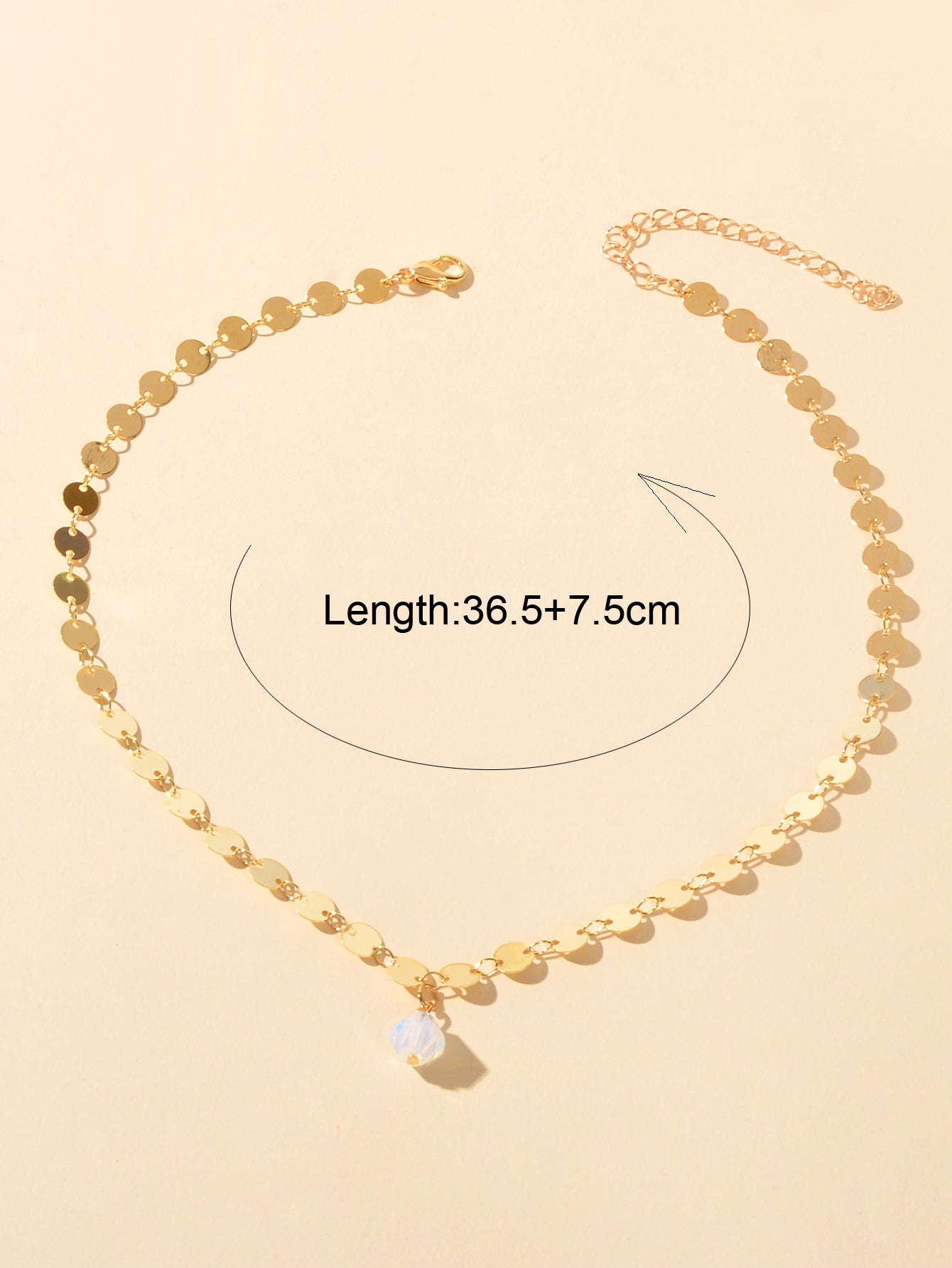 Personality Jewelry Disc Chain Beads Charm Necklace Wholesale Price Accessories
