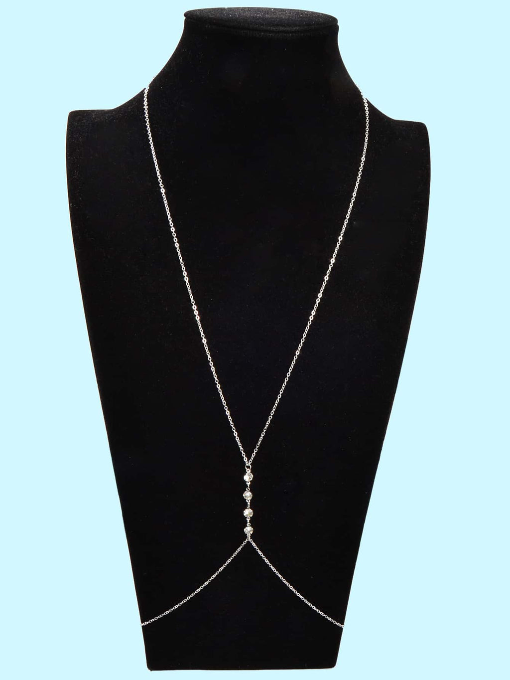 Dazzling Rhinestone Double-Layer Body Chain Glamorous Statement Jewelry