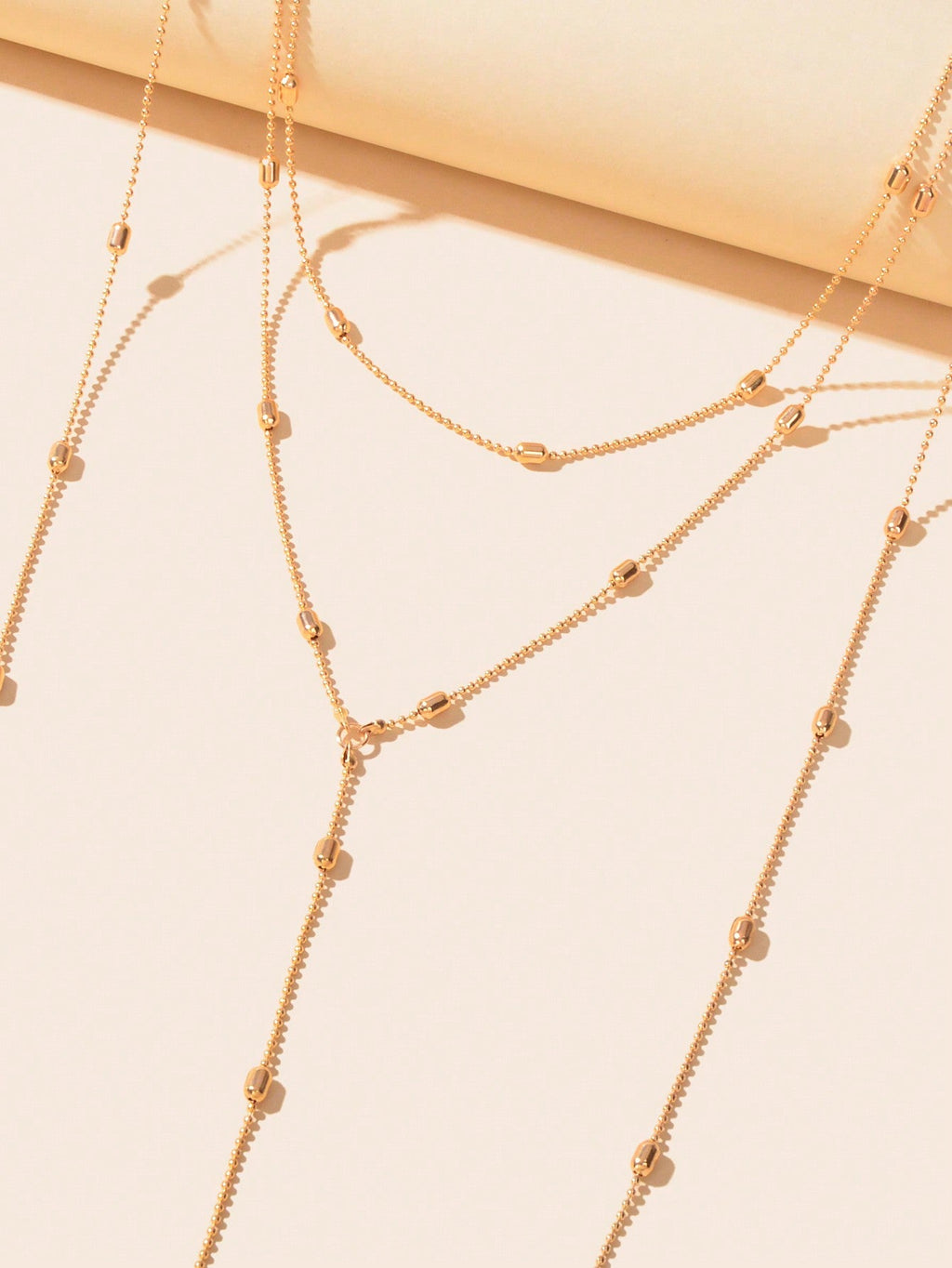 Multilayered Beaded Body Chain Stylish Versatile Fashion Body Accessory