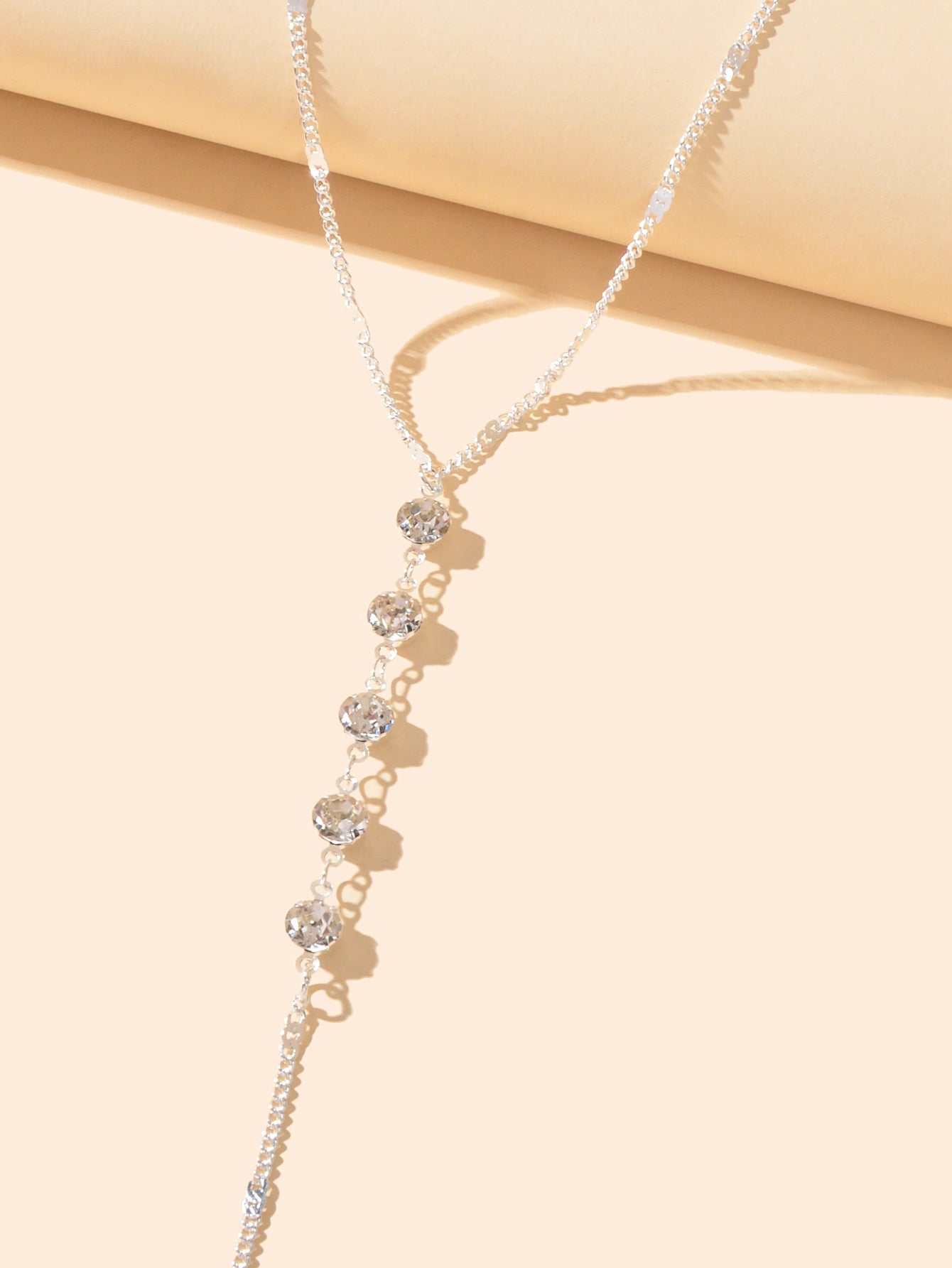 Sexy Rhinestone Decor Thin Bra Bikini Waist Belly Body Chains Beach Body Jewelry