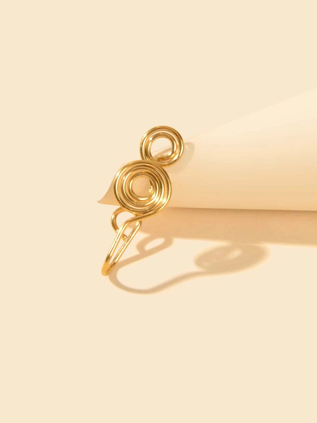 Punk Circle Fake Lip Ear Nose Ring Hanger Clip On Non Piercing Body Jewellery