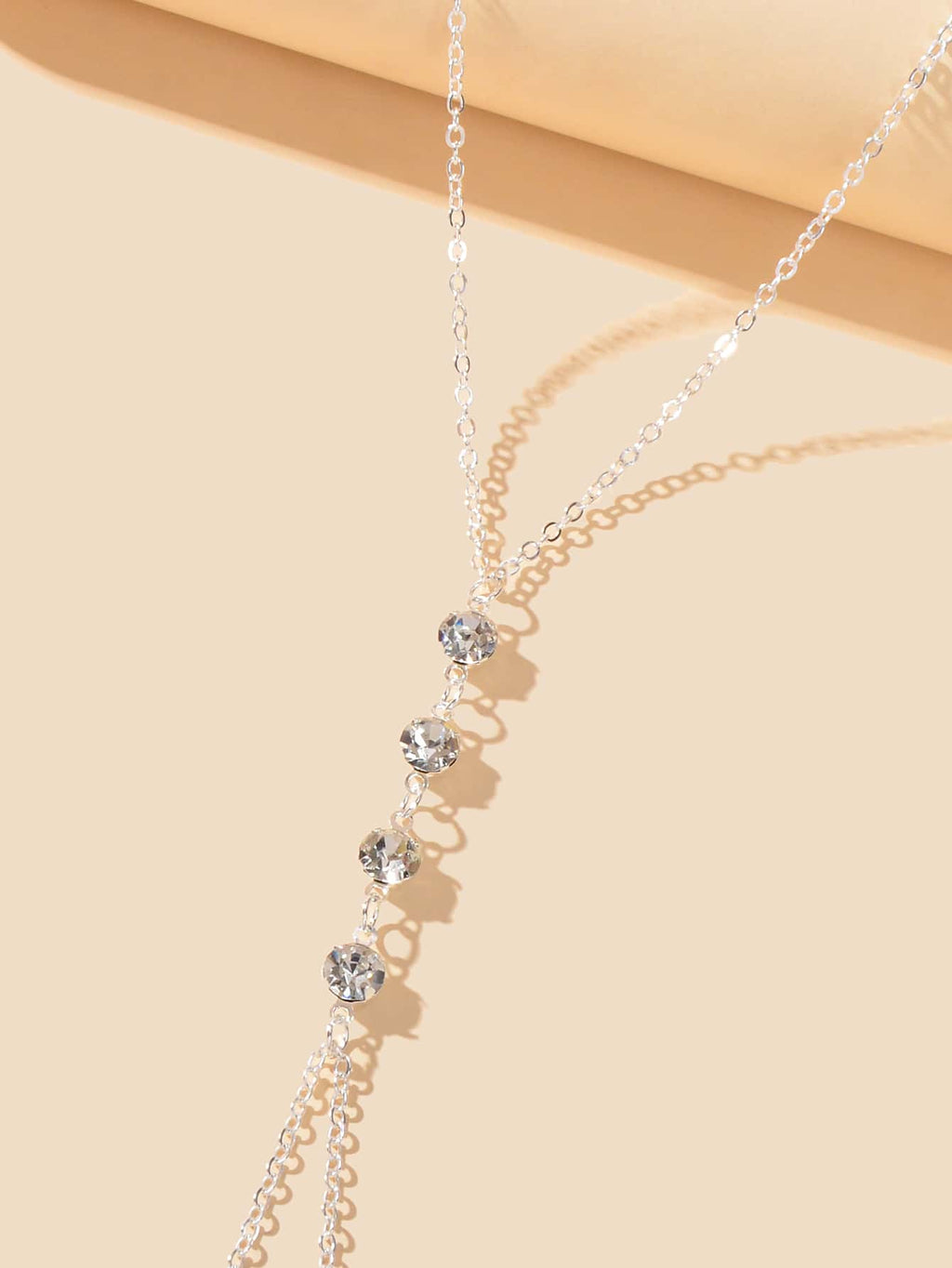 Dazzling Rhinestone Double-Layer Body Chain Glamorous Statement Jewelry