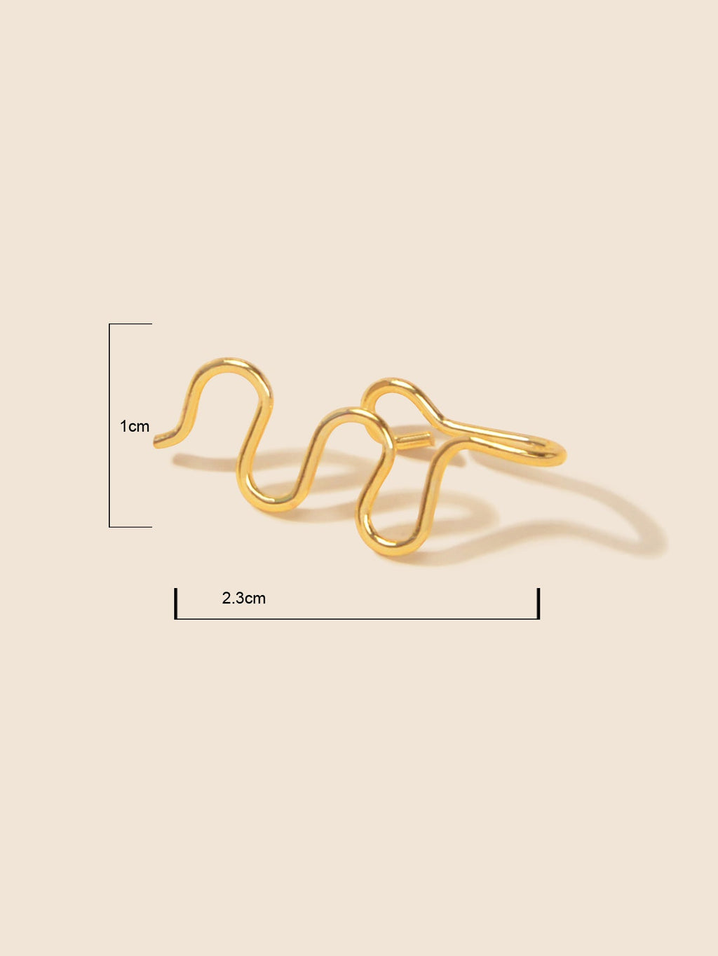 2 pcs Fake Nose Ring Hoop Nose Cuff Non Piercing Nose Ring Fake Piercing Jewelry