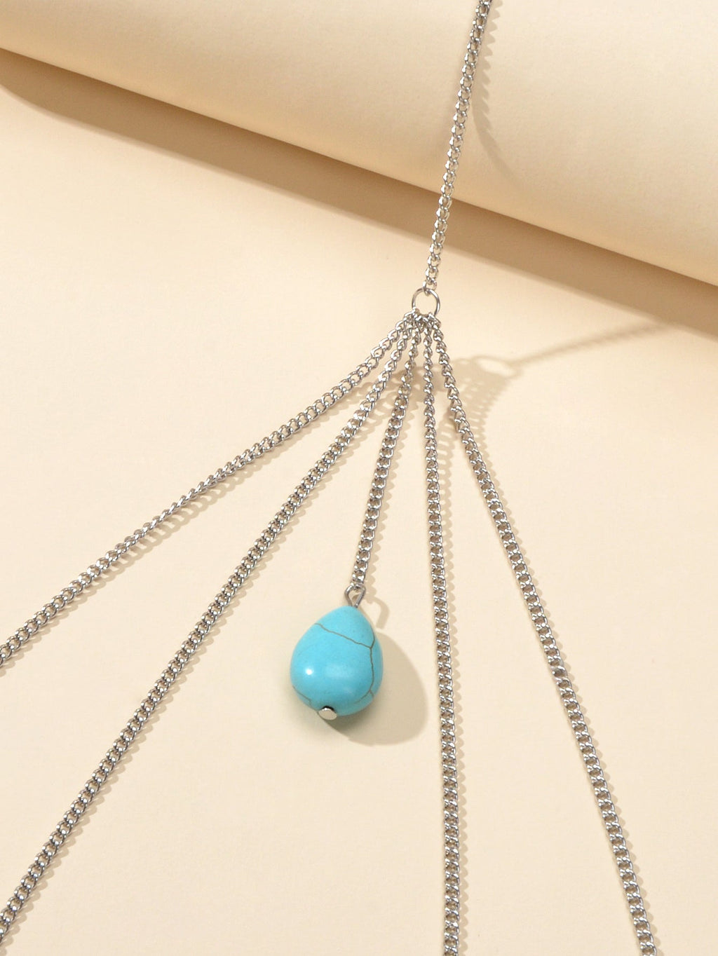 Boho Chic Sexy Multi-layer Gold Silver Turquoise Leg Chain Beach Body Chain Gift