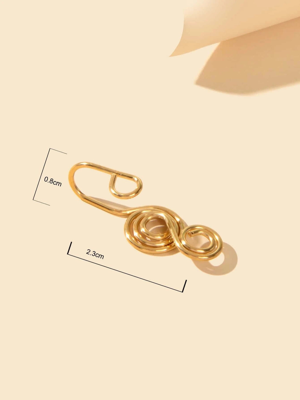 Punk Circle Fake Lip Ear Nose Ring Hanger Clip On Non Piercing Body Jewellery