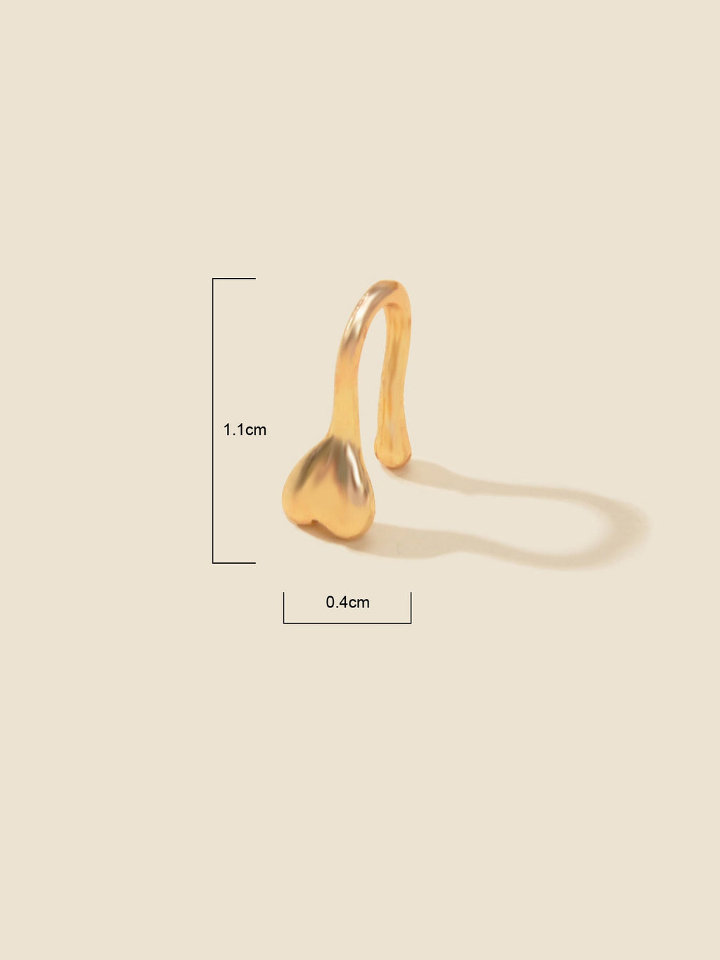 2 pcs Fake Nose Ring Hoop Nose Cuff Non Piercing Nose Ring Fake Piercing Jewelry