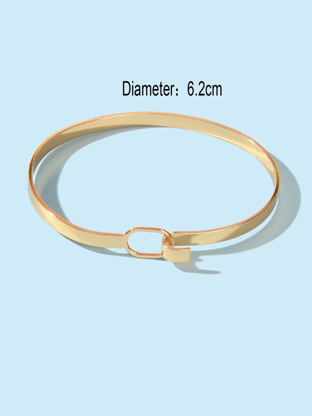 HipHop Jewelry Gold Metal Minimalist Geometric Bracelet Golden Bangle Collection