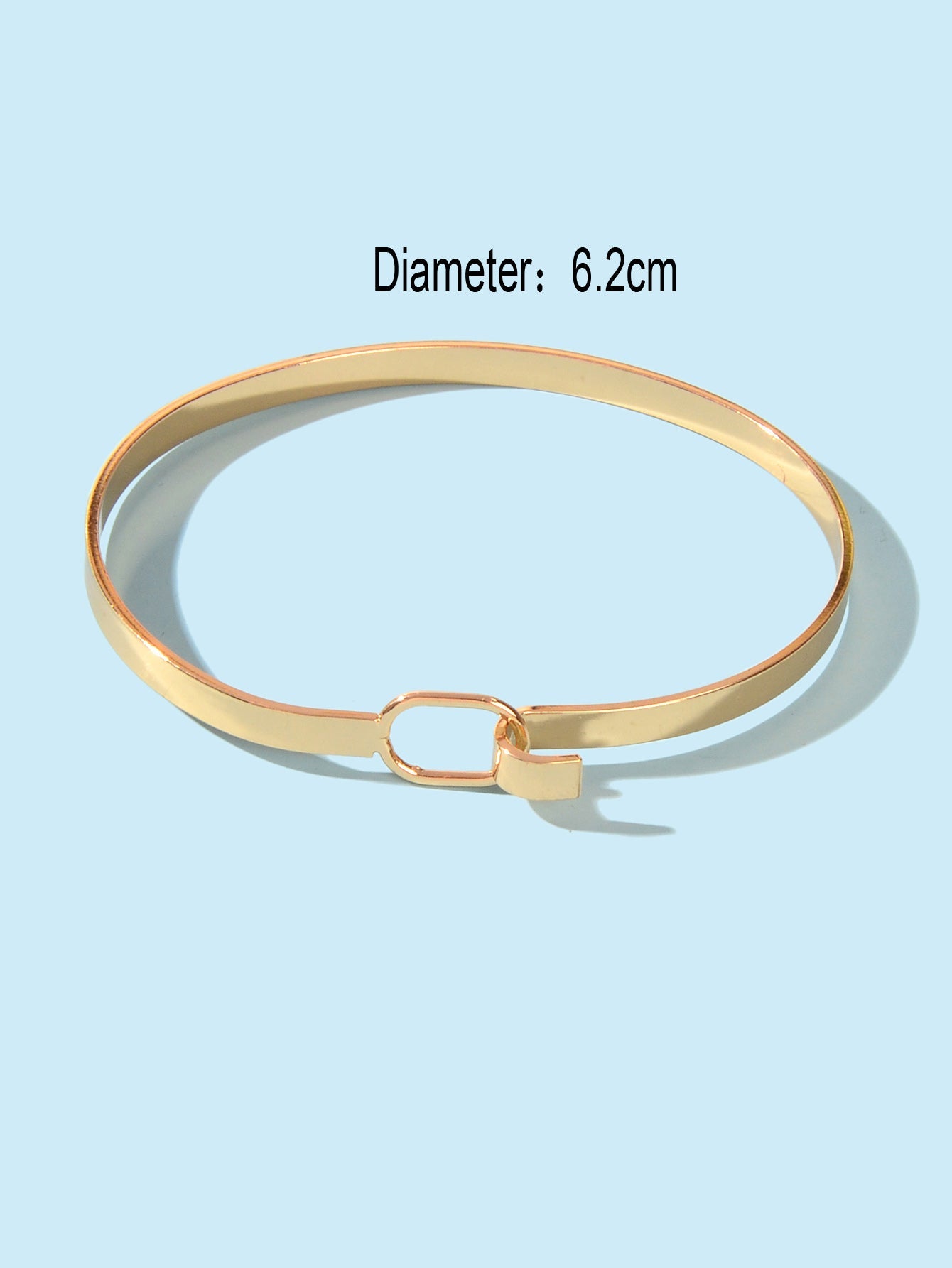 HipHop Jewelry Gold Metal Minimalist Geometric Bracelet Golden Bangle Collection