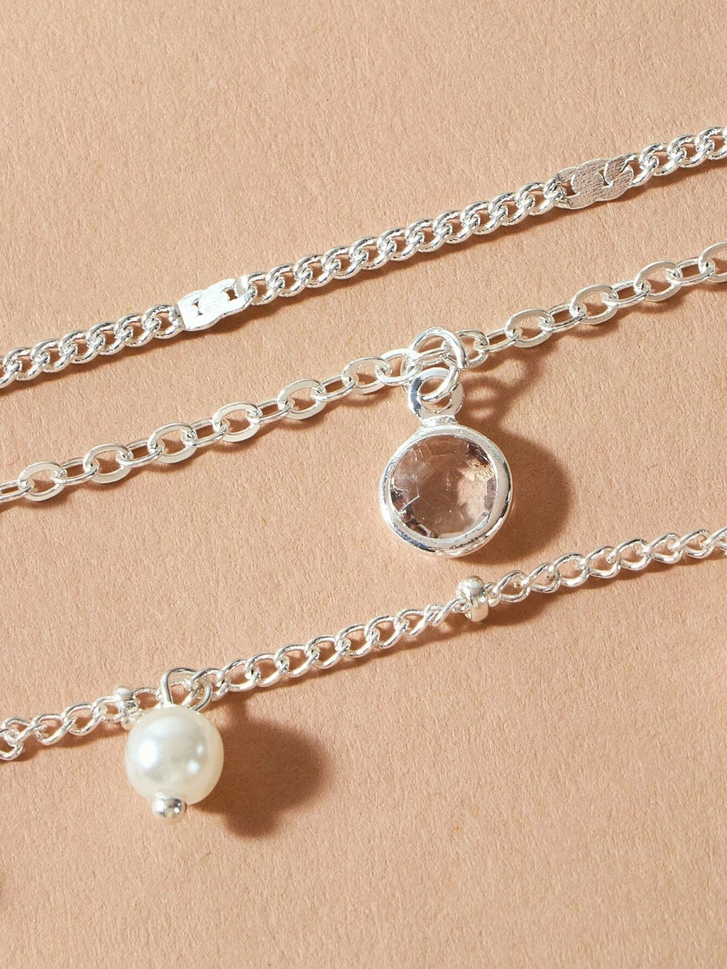 AU Local Fashion Pearl Charm Gold Multi-layer Chain Necklace New Style Jewellery