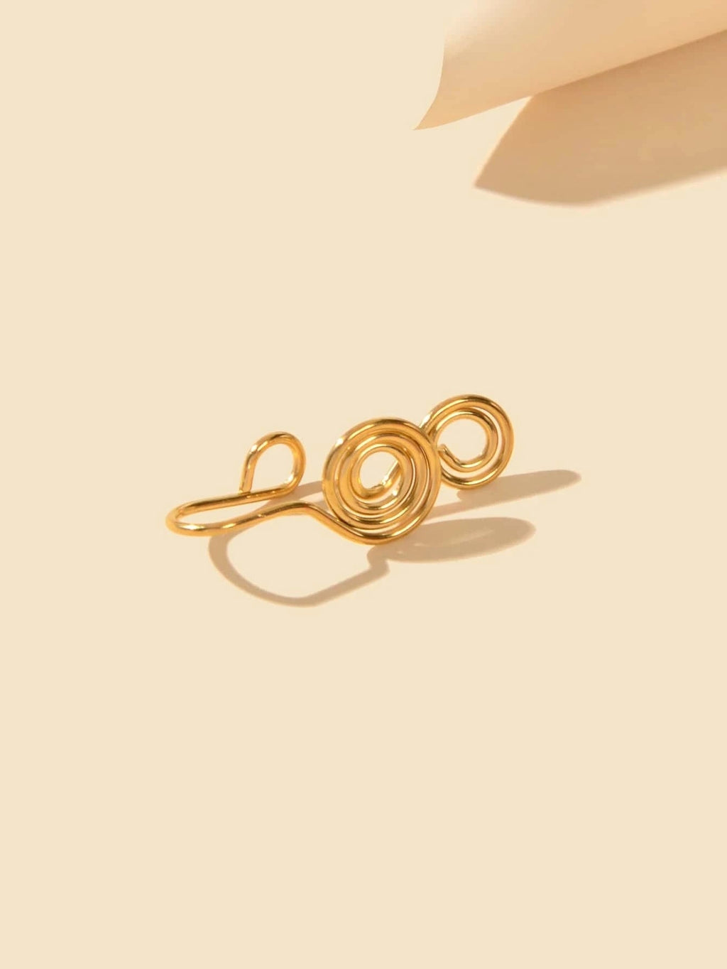 Punk Circle Fake Lip Ear Nose Ring Hanger Clip On Non Piercing Body Jewellery