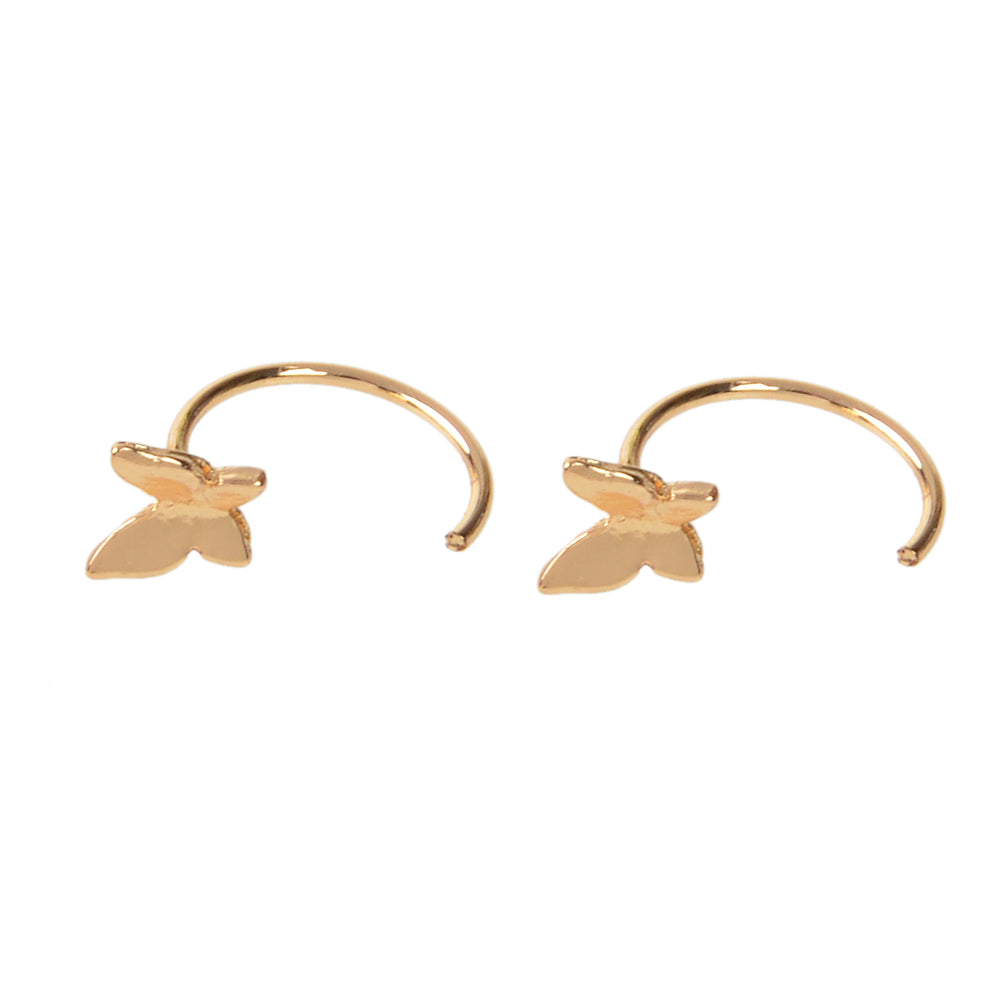 Minimalist Gold Silver Butterfly Cute Hoop Earrings Cute Stud Women Accessories