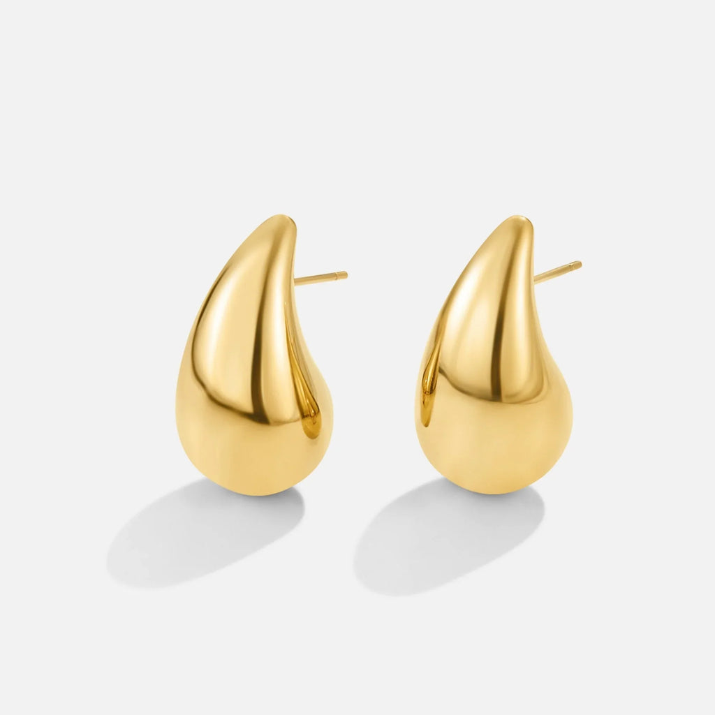 Elegant Gold Teardrop Earrings