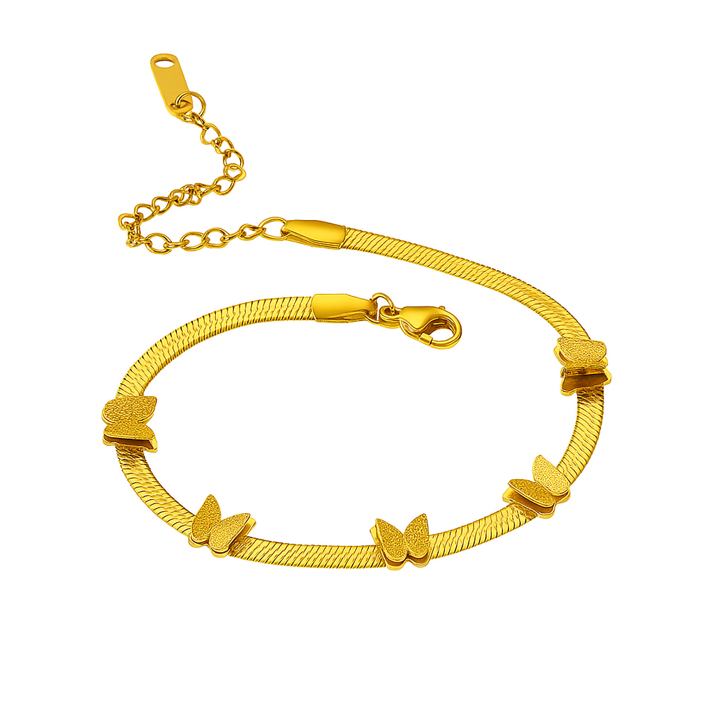 Elegant Butterfly Charm Bracelet